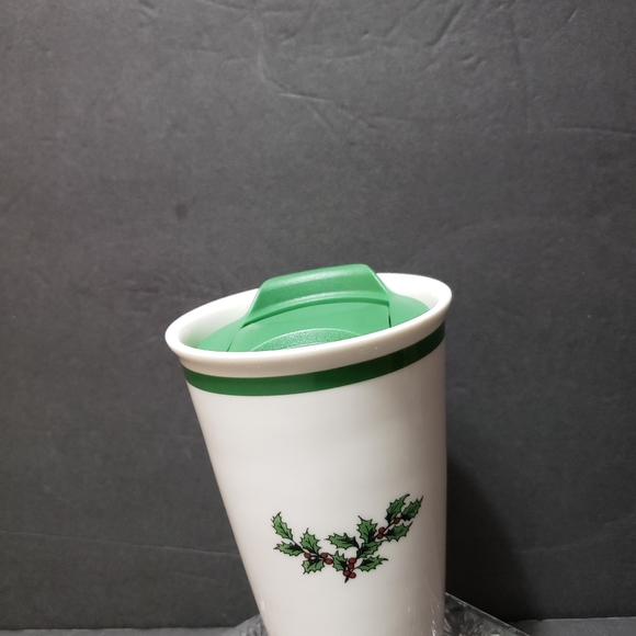 SPODE Christmas Tree Ceramic Travel Mug With Lid - Picture 3 of 7